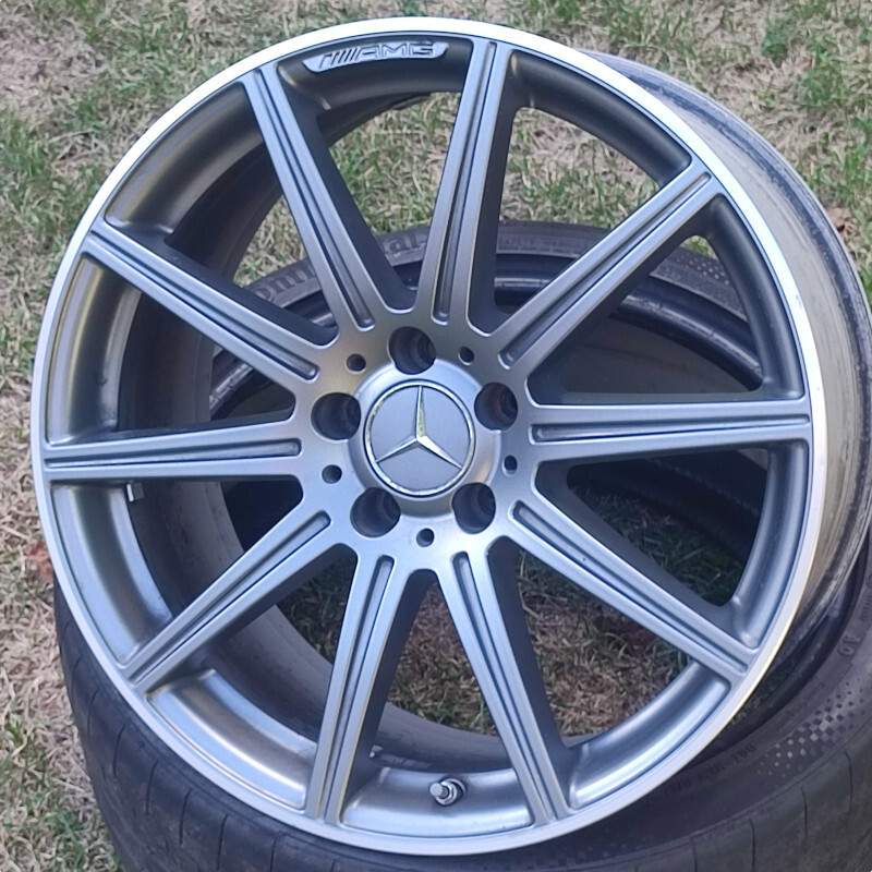 DESIGN Originál Mercedes CLS 63 AMG  A2124015002 BAZAR 9x19 5x112 ET37.00 antracit + leštěný