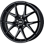 TEC Alufelge 8.0 J x 18 100/5/40/64  GT6 EVO Schwarz-Glanz TEC 8x18 5x100 ET40.00 black glossy