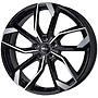 BROCK Alufelge 7.5 J x 17 108/5/50,5/63,4  RC34 schwarz front-poliert (sgvp) RC-DESIGN 7,5x17 5x108 ET0.00 