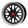 TEC 8018ATE578 FELGE: TEC-SPEEDWHEELS - GT EVO SCHWARZ-GLANZ-HORNPOLIERT 8X18 LK:5/108 ET:45 ML: 8x18 5x108 ET45.00 black lip polished