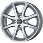 BORBET 7,0x16 ET:32 4/108 65,1 Borbet LV4 crystal silver x16 4x108 ET32.00 borbet crystal silver  kba