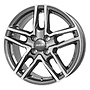 ALUTEC 6.5Jx16 H2 ET37 4x108x63.4 IKENU graphit frontpoliert RL:615kg ALUTEC 6,5x16 4x108 ET37.50 graphit-frontpol.