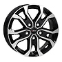 AUTEC Kiso-swp 6,5x16 5/114,3 ET44 (66,1) Autec Schwarz poliert 6,5x16 5x114,3 ET44.00 gloss black / polished