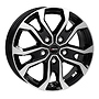 AUTEC Kiso-swp 6,5x16 5/130 ET66 (78,1) Autec Schwarz poliert 6,5x16 5x130 ET66.00 gloss black / polished