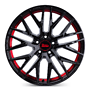 MAM RS4 8,5x20 5x114,3 ET45.00 black painted red inside