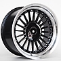 REPLICAS Steel 9x17 5x120 ET15.00 black machined lip + chr