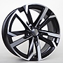 REPLICAS Colin 7x17 5x100 ET40.00 satin black polished face