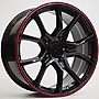 REPLICAS Nuit 8x18 5x114,3 ET41.00 black/red line