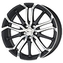 BROCK B26 7,5x17 5x100 ET38.00 schwarz-matt front-poliert