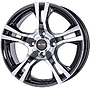 PLATIN 6,0x15 Platin P53 Nr. 1151523 PLATIN SCHWARZ POLIERT LZ/LK:4/100 ET:45 NB:63,4 6x15 4x100 ET45.00 schwarz poliert