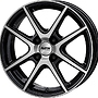 PLATIN 0 5,5x14 4x100 ET35.00 d-schwarz fr.pol