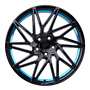 KESKIN KT20 8x18 5x112 ET45.00 black painted blue inside