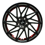 KESKIN 8.0x18, S:5x112.0x72.6, ET:45.0, Keskin: KT20 Future  KESKIN/MAM 8x18 5x112 ET45.00 black painted red inside