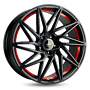 KESKIN KT20 8,5x19 5x108 ET45.00 matt black red inside