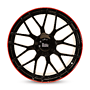 MAM GT1 8,5x19 5x112 ET45.00 black painted lip red