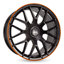 MAM GT1 9,5x19 5x112 ET30.00 matt black lip orange