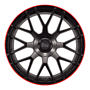 MAM GT1 9,5x19 5x112 ET30.00 matt black lip red