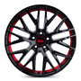 MAM RS4 8,5x19 5x112 ET30.00 black painted red inside