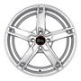 MAM 7.0x17, S:4x100.0x63.4, ET:35.0, MAM: W4  KESKIN/MAM 7x17 4x100 ET35.00 silver painted