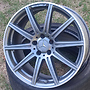 DESIGN Originál Mercedes CLS 63 AMG  A2124015002 BAZAR 10x19 5x112 ET47.00 antracit + leštěný