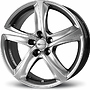 BROCK B25 7,5x17 5x114,3 ET48.00 chromsilber lackiert