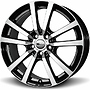 BROCK RC25 BLACK GLOSSY VP 5X127 ET50 HB71.6 8,5x19 5x127 ET50.00 schwarz front-poliert