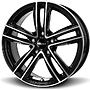 BROCK RC27 7,5x17 5x108 ET37.00 schwarz front-poliert