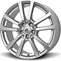 BROCK 7.5x18 130.00/5/43 RC25T KRISTALLSILBER RCDESIGN 7,5x18 5x130 ET43.00 kristallsilber