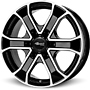 BROCK RC 31 BLACK GLO FP 6X139.7 ET55 HB93 7x17 6x139,7 ET55.00 schwarz front-poliert