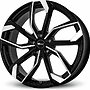 BROCK Alufelge 7.5 J x 17 112/5/46/57,1  RC34 schwarz front-poliert (sgvp) RC-DESIGN 7,5x17 5x112 ET0.00 