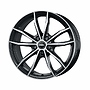 RIAL 8.0Jx19 H2 ET39 5x112x66.6 X12 diamantschwarz frontpoliert RIAL 8x19 5x112 ET39.00 diamant-schw fpol