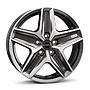 BORBET 7.5Jx18 H2 ET53 5x120x65.1 DESIGN CWZ mistral anthracite glossy polished RL:1250kg BORBET 7,5x18 5x120 ET53.00 
