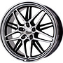 BROCK B28 BL. FP 5X114.3 ET45 HB72.6 8,5x19 5x114,3 ET45.00 schwarz front-poliert