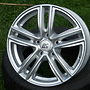 BROCK RC 27 CRY SIL 5X100 ET29 HB57.1 6x15 5x100 ET29.00 kristallsilber lackiert