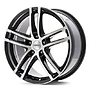 DEZENT 6,5x16 ET40 LK110/5 DEZENT TZ dark Black/pol.front 6,5x16 5x110 ET40.00 black/polished lip