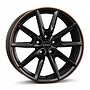 BORBET LX18 black matt rim copper 8x18 5x112 ET40.00 borbet black matt rim copper  kba