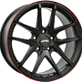 INTER ACTION RED HOT 7,5x17 4x100 ET40.00 dull black / red