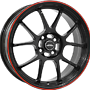 INTER ACTION 6,5X15 I.A. PHOENIX 4/098   ET35 CH58,1 6,5x15 4x98 ET35.00 gloss black / red