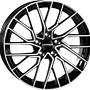  8,0X19 MONACO WHEELS GP11 5X108   ET45 CH63,4 8x19 5x108 ET45.00 gloss black / polished