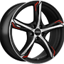 RONAL RONAL R62 RED jetblack-matt-frontkopiert 7.5Jx17 ET45 5x108x76.0 (wintertauglich) 7,5x17 5x108 ET45.00 jetblack-matt-frontkopiert