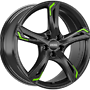 RONAL 8.0x19 ET:40 5/114 82 RONAL R62 Green JETBLACK 8x19 5x114,3 ET40.00 jetblack