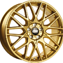 CMS C25 707 38 02 CGOLD FELGE: CMS-WHEELS - C25 COMPLETE GOLD GLOSS 7X17 LK:4/100 ET:38 ML:67.2R 7x17 4x100 ET38.00 