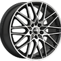 CMS Alufelge 7.0Jx17 4x100/38/67.2  C25 Diamond Black CMS 7x17 4x100 ET38.00 black / polished