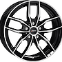 AUTEC Alufelge 7.5 J x 17 112/5/30/66,6  Bavaris Schwarz poliert Autec 7,5x17 5x112 ET30.00 gloss black / polished