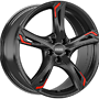 RONAL Alufelge 8.5 J x 20 114,3/5/40/82  R62 Red JETBLACK RONAL 8,5x20 5x114,3 ET40.00 jetblack