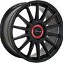 AVUS CERCHI IN LEGA AC-M09 8 18 5 112 45 BLACK CAP ROSSO AVUS 8x18 5x112 ET45.00 gloss black / red