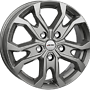 AUTEC Kiso-tsi 7,0x17 5/108 ET46 (65,1) Autec Titansilber 7x17 5x108 ET46.00 titanium