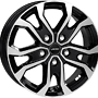 AUTEC Kiso-swp 7,0x17 5/160 ET55 (65,1) Autec Schwarz poliert 7x17 5x160 ET55.00 gloss black / polished