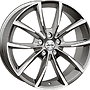 AUTEC Alufelge 7.0 J x 17 114,3/5/40/66,1  Astana Titansilber poliert Autec 7x17 5x114,3 ET40.00 titanium / polished