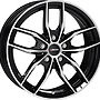 AUTEC Alufelge 7.0 J x 17 112/5/47/66,6  Bavaris Schwarz poliert Autec 7x17 5x112 ET47.00 gloss black / polished